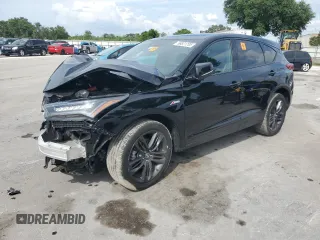 2023 Acura RDX w/A-Spec Package с VIN 5J8TC1H66PL002686, выставлен на аукционе Copart как лот 58821705 с пробегом Не указан миль и Списание • Salvage title. История ставок и продаж доступна на DreamBid. Изображение 1.
