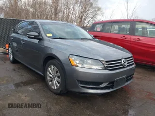 2015 Volkswagen Passat Wolfsburg Edition with VIN 1VWAT7A32FC035222, listed as a IAAI auction lot 41164833 with 124,291 mi miles and . Bid and sale history available at DreamBid. Image 1.