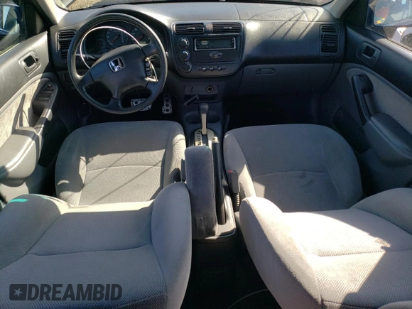 2001 Honda Civic EX with VIN 2HGES26721H552226, listed as a Copart auction lot 49533075 with 175,655 mi miles and Clean Title. Bid and sale history available at carsss.com. Image 8.