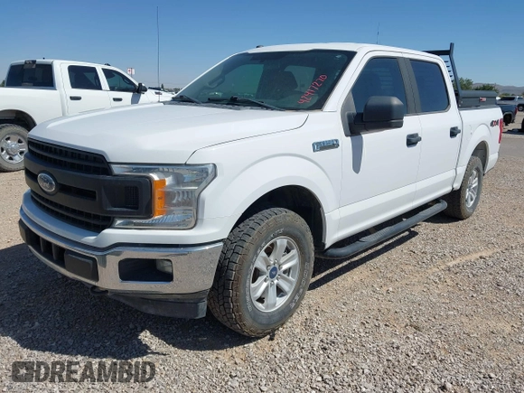 2018 Ford F-150 XL with VIN 1FTEW1E54JKF30802, listed as a IAAI auction lot 42417270 with 67,956 mi miles and . Bid and sale history available at DreamBid. Image 2.
