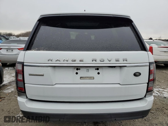 2017 Land Rover Range Rover with VIN SALGR2FV0HA358281, listed as a Copart auction lot 41411775 with 109,357 mi miles and Clean title. Bid and sale history available at DreamBid. Image 6.