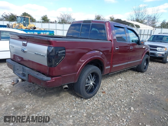 2009 Ford F-150 XL with VIN 1FTPW12V39FA96633, listed as a IAAI auction lot 41384942 with 208,422 mi miles. Bid and sale history available at carsss.com. Image 4.