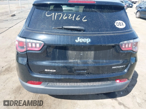2018 Jeep Compass Sport with VIN 3C4NJCAB1JT301868, listed as a IAAI auction lot 41762166 with 119,933 mi miles. Bid and sale history available at carsss.com. Image 16.