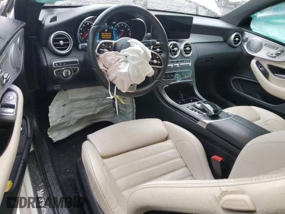 2021 Mercedes-Benz C 300 with VIN W1KWJ8EB6MG051313, listed as a Copart auction lot 52004095 with 57,684 mi miles and Salvage title. Bid and sale history available at DreamBid. Image 8.