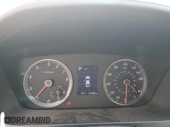 2015 Hyundai Sonata Sport with VIN 5NPE34AB7FH058686, listed as a Copart auction lot 51003985 with 61,458 mi miles and Salvage Title. Bid and sale history available at carsss.com. Image 9.
