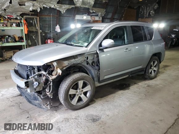 2017 Jeep Compass High Altitude with VIN 1C4NJDEB3HD107441, listed as a Copart auction lot 64303825 with 76,422 mi miles and Salvage title. Bid and sale history available at DreamBid. Image 1.