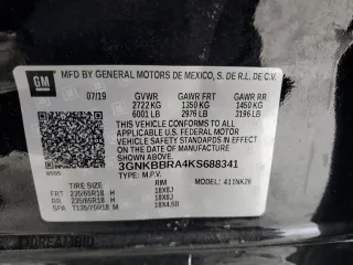 2019 Chevrolet Blazer z VIN 3GNKBBRA4KS688341, wystawiony jako Copart lot #53078925 z przebiegiem 73 831 mil mil oraz Szkody całkowita. Historia ofert i sprzedaży dostępna na DreamBid. Obrazek 15.