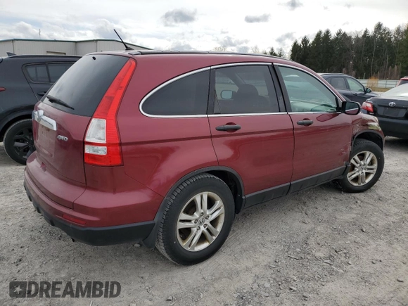 2010 Honda CR-V EX with VIN 5J6RE4H55AL046045, listed as a Copart auction lot 51945395 with 183,821 mi miles and Salvage Title. Bid and sale history available at carsss.com. Image 3.