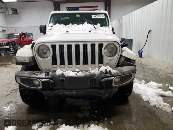 2020 Jeep Wrangler Unlimited Sahara with VIN 1C4HJXEN9LW165186, listed as a Copart auction lot 44359075 with 76,768 mi miles and Salvage Title. Bid and sale history available at carsss.com. Image 5.