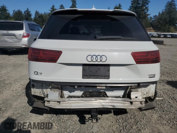 2017 Audi Q7 with VIN WA1WABF75HD011159, listed as a Copart auction lot 53144925 with 110,523 mi miles and Salvage title. Bid and sale history available at DreamBid. Image 6.