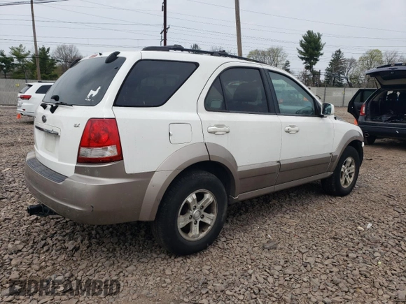 2006 Kia Sorento LX with VIN KNDJD733665597996, listed as a Copart auction lot 75821774 with 233,391 mi miles and Salvage title. Bid and sale history available at DreamBid. Image 3.