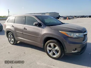 2015 Toyota Highlander Limited with VIN 5TDYKRFH4FS103135, listed as a Copart auction lot 63017515 with 172,663 mi miles and Clean title. Bid and sale history available at DreamBid. Image 4.