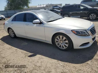 2015 Mercedes-Benz S 550 with VIN WDDUG8CB1FA201892, listed as a Copart auction lot 51426765 with 65,959 mi miles and Salvage Title. Bid and sale history available at DreamBid. Image 4.