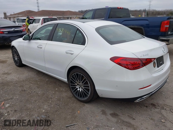 2023 Mercedes-Benz C 300 with VIN W1KAF4HB3PR100301, listed as a IAAI auction lot 41081446 with 24,944 mi miles and . Bid and sale history available at DreamBid. Image 3.