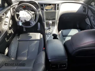 2022 Infiniti Q50 Red Sport 400 with VIN JN1FV7DR4NM390178, listed as a Copart auction lot 69999424 with 27,794 mi miles and Salvage title. Bid and sale history available at DreamBid. Image 8.
