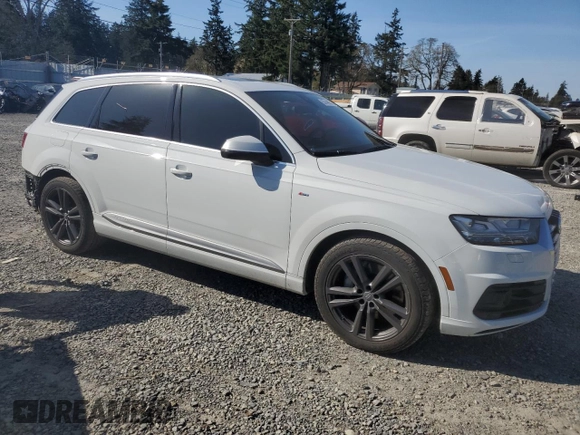 2017 Audi Q7 with VIN WA1WABF75HD011159, listed as a Copart auction lot 53144925 with 110,523 mi miles and Salvage title. Bid and sale history available at DreamBid. Image 4.