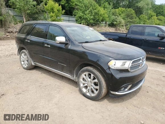 2018 Dodge Durango Citadel Anodized Platinum with VIN 1C4SDJET7JC328067, listed as a Copart auction lot 60412275 with 106,683 mi miles and Clean title. Bid and sale history available at DreamBid. Image 4.