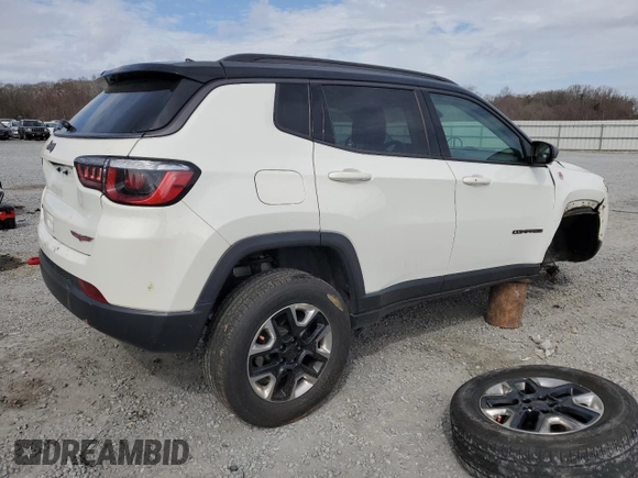 2018 Jeep Compass Trailhawk with VIN 3C4NJDDB9JT451440, listed as a Copart auction lot 47638765 with 115,683 mi miles and Salvage Title. Bid and sale history available at carsss.com. Image 3.