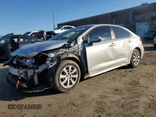 2022 Toyota Corolla LE with VIN JTDEPMAE0NJ201949, listed as a Copart auction lot 46771045 with 67,792 mi miles and Salvage Title. Bid and sale history available at carsss.com. Image 1.