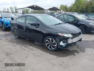 2015 Honda Civic Sedan LX with VIN 19XFB2F55FE032171, listed as a IAAI auction lot 41998655 with 116,857 mi miles. Bid and sale history available at carsss.com. Image 1.