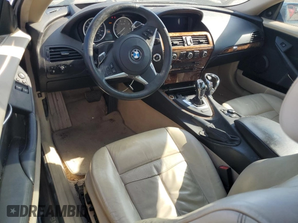 2009 BMW 6 Series 650i z VIN WBAEA535X9CV92748, wystawiony jako Copart lot #59233735 z przebiegiem 116 797 mil mil oraz Czysty tytuł • Clean title. Historia ofert i sprzedaży dostępna na DreamBid. Obrazek 8.