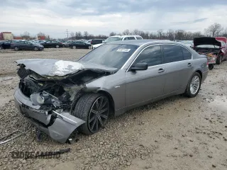2005 BMW 7 Series 745Li with VIN WBAGN63515DS56509, listed as a Copart auction lot 51021155 with 0 mi miles and Salvage Title. Bid and sale history available at carsss.com. Image 1.