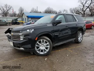 2022 Chevrolet Tahoe High Country with VIN 1GNSKTKL5NR161434, listed as a Copart auction lot 39788164 with 46,137 mi miles and Salvage Title. Bid and sale history available at carsss.com. Image 1.