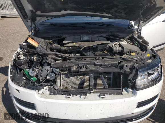 2017 Land Rover Range Rover HSE with VIN SALGS2FV8HA325212, listed as a Copart auction lot 57654425 with 98,009 mi miles and Salvage title. Bid and sale history available at DreamBid. Image 12.