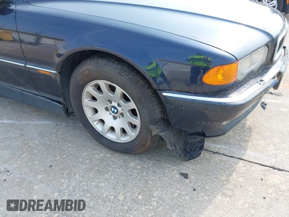 2000 BMW 7 Series 740iL with VIN WBAGH8340YDP17276, listed as a IAAI auction lot 42409461 with 185,220 mi miles and . Bid and sale history available at DreamBid. Image 12.