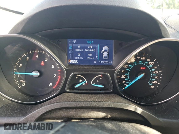 2013 Ford Escape SE with VIN 1FMCU0GX1DUB90907, listed as a Copart auction lot 57789785 with 113,525 mi miles and Salvage title. Bid and sale history available at DreamBid. Image 9.