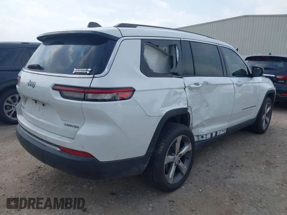 2021 Jeep Grand Cherokee Limited z VIN 1C4RJKBG7M8101781, wystawiony jako IAAI lot #42254809 z przebiegiem 58 753 mil mil oraz . Historia ofert i sprzedaży dostępna na DreamBid. Obrazek 4.