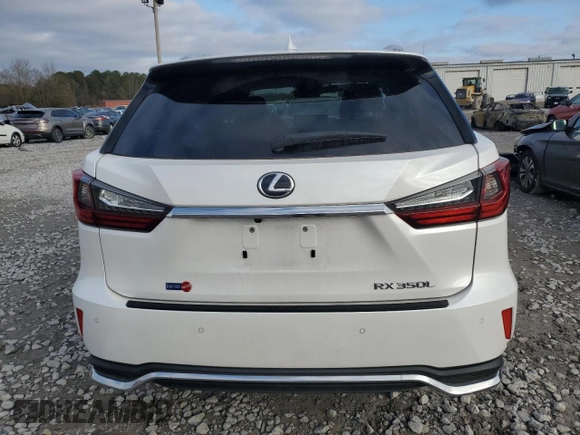 2020 Lexus RX 350L with VIN JTJHZKFA1L2025046, listed as a Copart auction lot 41507595 with 53,007 mi miles and Salvage title. Bid and sale history available at DreamBid. Image 6.