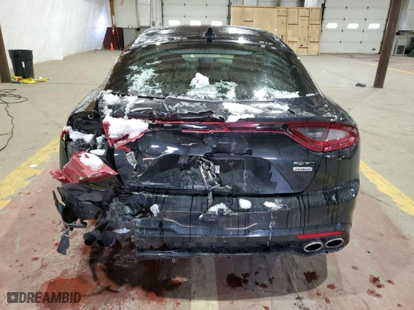 2021 Kia Stinger GT1 with VIN KNAE45LC5M6089254, listed as a Copart auction lot 88272305 with 74,818 mi miles and Salvage Title. Bid and sale history available at carsss.com. Image 6.