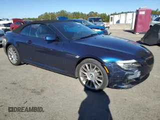 2008 BMW 6 Series 650i with VIN WBAEB53558CX61697, listed as a Copart auction lot 88725845 with 47,181 mi miles and Salvage Title. Bid and sale history available at carsss.com. Image 4.