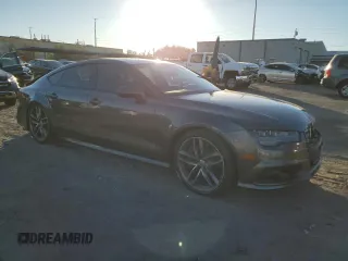 2018 Audi S7 Premium Plus with VIN WAUWFAFC1JN066543, listed as a Copart auction lot 83205424 with 62,756 mi miles and Salvage Title. Bid and sale history available at carsss.com. Image 4.