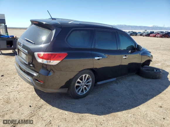 2016 Nissan Pathfinder S with VIN 5N1AR2MN4GC632192, listed as a Copart auction lot 50355325 with 0 mi miles and Salvage Title. Bid and sale history available at carsss.com. Image 3.