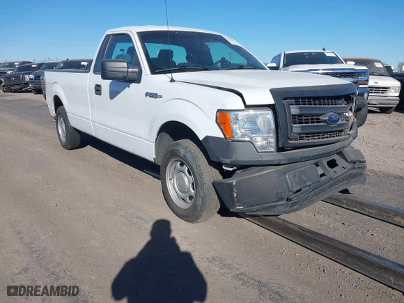 2014 Ford F-150 XL with VIN 1FTMF1CM4EKE98669, listed as a IAAI auction lot 41310314 with 133,239 mi miles. Bid and sale history available at carsss.com. Image 1.