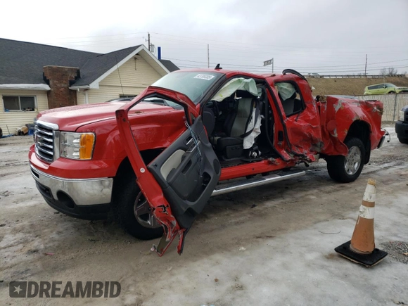 2013 GMC Sierra 1500 SLT z VIN 1GTR2WE7XDZ203277, wystawiony jako Copart lot #43795385 z przebiegiem 117 802 mil mil oraz Szkoda całkowita • Salvage title. Historia ofert i sprzedaży dostępna na DreamBid. Obrazek 1.