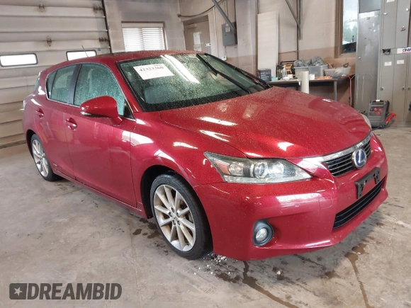 2011 Lexus CT 200h with VIN JTHKD5BH2B2036467, listed as a IAAI auction lot 42323360 with 149,963 mi miles and . Bid and sale history available at DreamBid. Image 1.