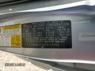 2007 Kia Sedona EX with VIN KNDMB233976116902, listed as a Copart auction lot 71683194 with 229,383 mi miles and Salvage Title. Bid and sale history available at carsss.com. Image 13.