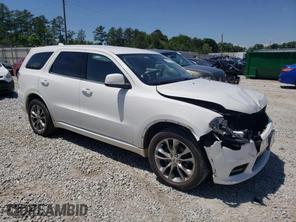 2020 Dodge Durango GT with VIN 1C4RDHDG9LC166151, listed as a Copart auction lot 55627605 with 126,651 mi miles and Salvage title. Bid and sale history available at DreamBid. Image 4.