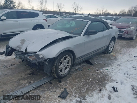 2012 Ford Mustang V6 with VIN 1ZVBP8EM3C5254613, listed as a IAAI auction lot 41387962 with 69,131 mi miles and . Bid and sale history available at DreamBid. Image 2.
