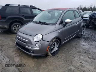 2012 FIAT 500 Lounge z VIN 3C3CFFER9CT288988, wystawiony jako Copart lot #49290905 z przebiegiem 137 742 mil mil oraz Szkody całkowita. Historia ofert i sprzedaży dostępna na DreamBid. Obrazek 1.