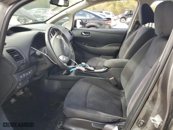 2015 Nissan LEAF SL with VIN 1N4AZ0CP3FC317142, listed as a Copart auction lot 79734984 with 77,437 mi miles and Salvage Title. Bid and sale history available at carsss.com. Image 7.
