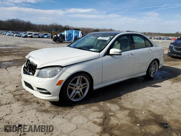 2011 Mercedes-Benz C 350 Sport with VIN WDDGF5GB9BF635029, listed as a Copart auction lot 42098025 with 263,508 mi miles and Salvage title. Bid and sale history available at DreamBid. Image 1.