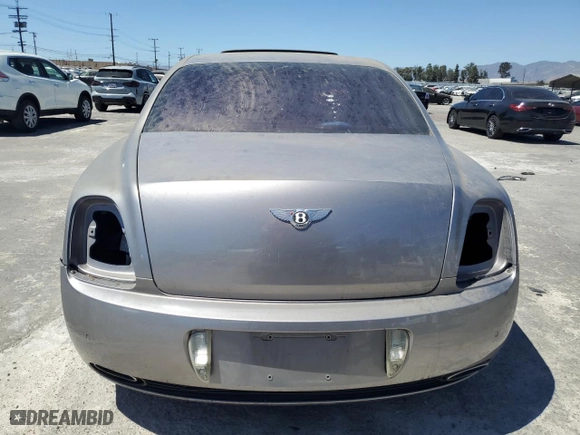 2007 Bentley Continental Flying Spur with VIN SCBBR93W77C040445, listed as a Copart auction lot 68372374 with NaN miles and Salvage Title. Bid and sale history available at carsss.com. Image 6.