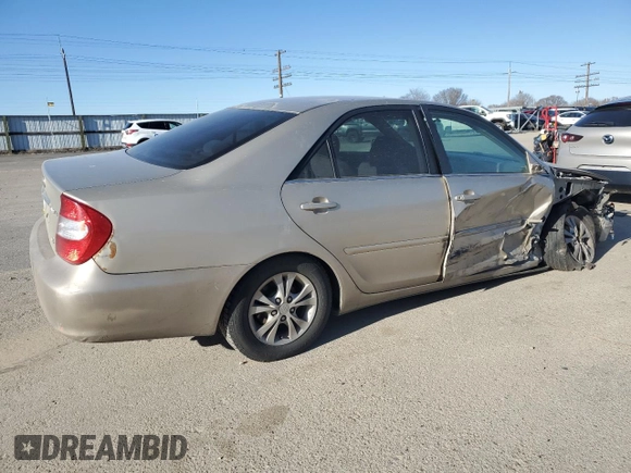 2004 Toyota Camry LE with VIN 4T1BF32K04U574101, listed as a Copart auction lot 47653965 with 0 mi miles and Salvage Title. Bid and sale history available at carsss.com. Image 3.