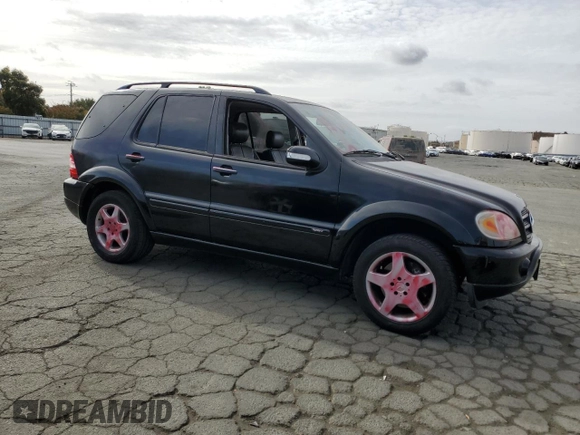 2002 Mercedes-Benz M-Class with VIN 4JGAB75E72A308691, listed as a Copart auction lot 78956254 with 158,126 mi miles and Salvage Title. Bid and sale history available at carsss.com. Image 4.