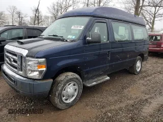 2012 Ford Econoline Passenger XL with VIN 1FBNE3BL7CDB17804, listed as a Copart auction lot 84530704 with 97,834 mi miles and Salvage Title. Bid and sale history available at carsss.com. Image 1.