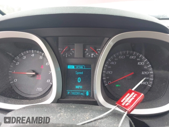 2014 Chevrolet Equinox LT with VIN 2GNALBEK4E1110697, listed as a IAAI auction lot 41944082 with 102,281 mi miles. Bid and sale history available at carsss.com. Image 7.